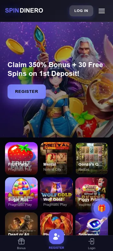 Spin Dinero Casino mobile browser experience